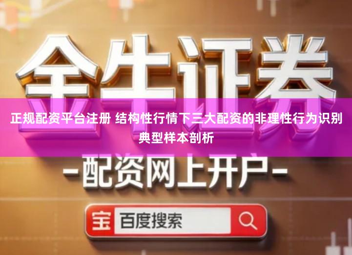 正规配资平台注册 结构性行情下三大配资的非理性行为识别典型样本剖析